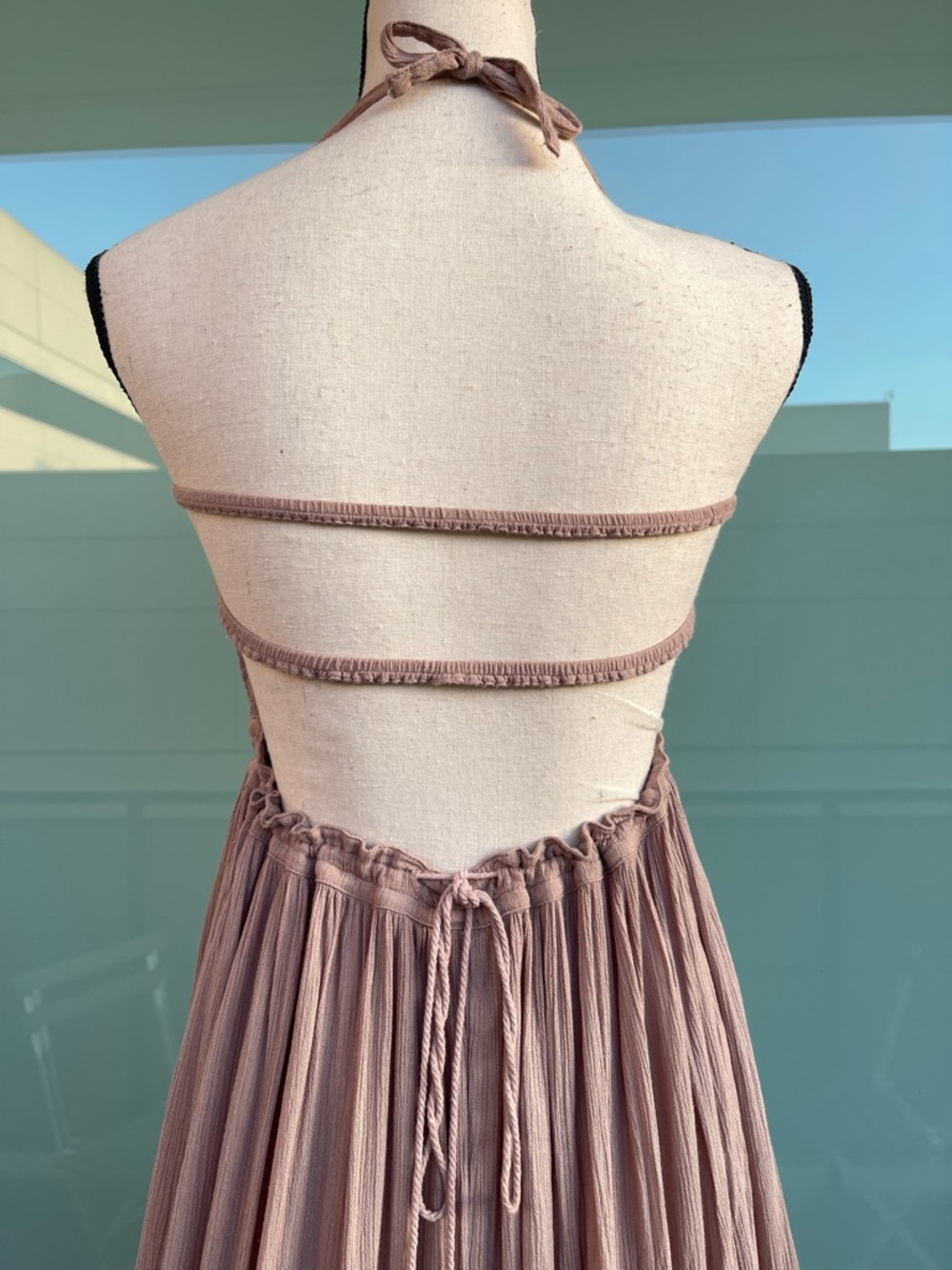 Free People Extratropical Maxi Dress in Dusty Pink XS Boho - Picture 5 of 8